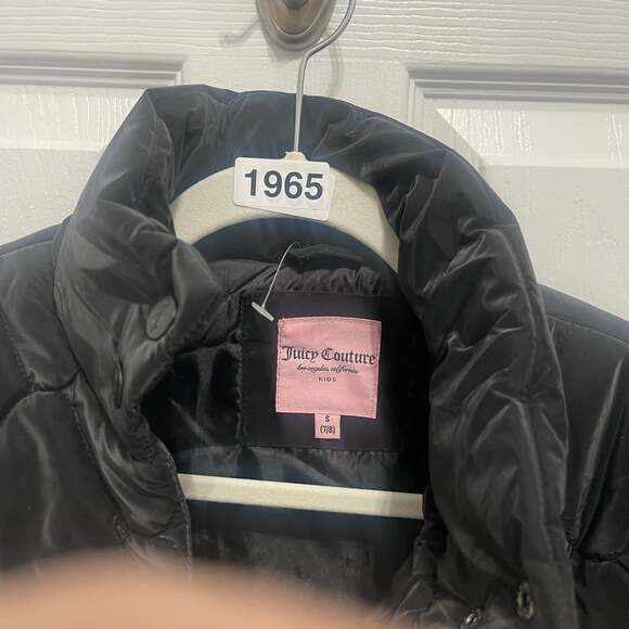 Juicy Couture Girls' Black Quilted Jacket Youth Size small - Picture 6 of 16
